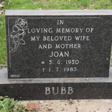 BUBB Joan 1950-1985