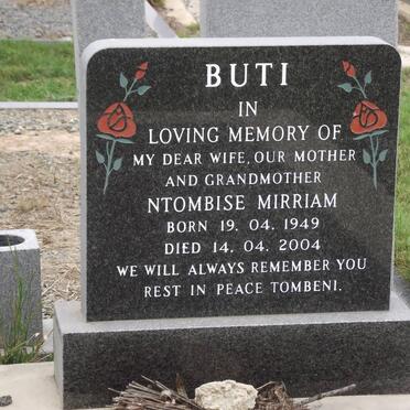 BUTI Ntombise Mirriam 1949-2004