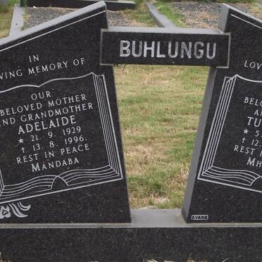 BUHLUNGU Adelaide 1929-1996 :: BUHLUNGU Tunyelwa 1964-1998