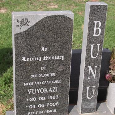 BUNU Vuyokazi 1983-2008