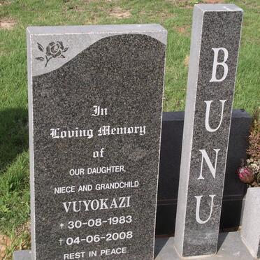 BUNU Vuyokazi 1983-2008