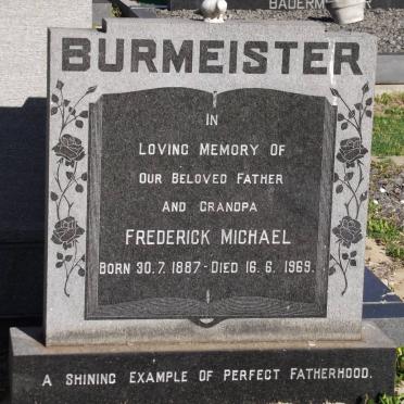BURMEISTER Frederick Michael 1887-1969