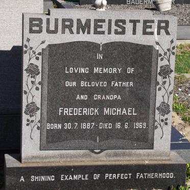 BURMEISTER Frederick Michael 1887-1969