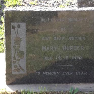 BURGER Mary -1962