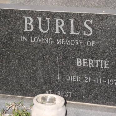 BURLS Burtie -1973
