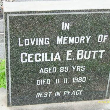 BUTT Cecilia E. -1980