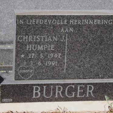 BURGER Christian J. 1947-1991