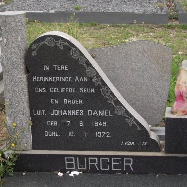 BURGER Johannes Daniel 1949-1972