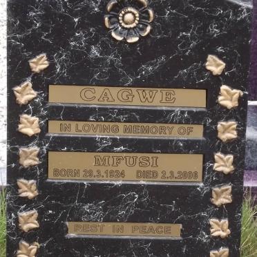 CAGWE Mfusi 1924-2006