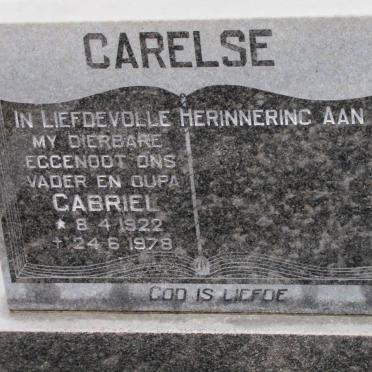 CARELSE Gabriel 1922-1978