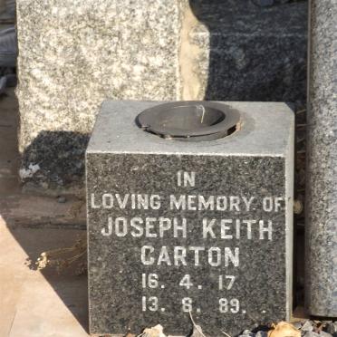 CARTON Joseph Keith 1917-1989