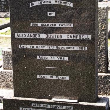 CAMPBELL Alexander Ogston -1966 :: CAMPBELL Alexander Ogston -1965