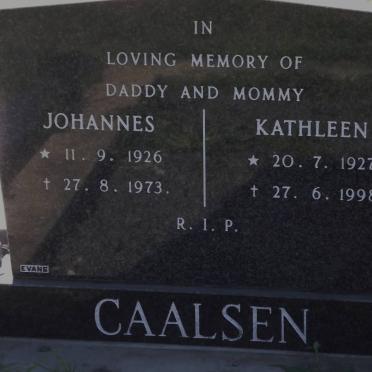 CAALSEN Johannes 1926-1973 &amp; Hendrina Kartrina 1927-1998