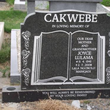 CAKWEBE Joyce Lulama 1941-2008