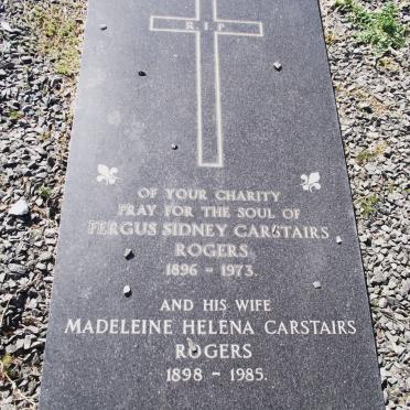 CARSTAIRS ROGERS Fergus Sidney 1896-1973 &amp; Madeleine Helena 1898-1985