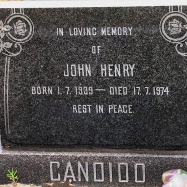 CANDIDO John Henry 1939-1974