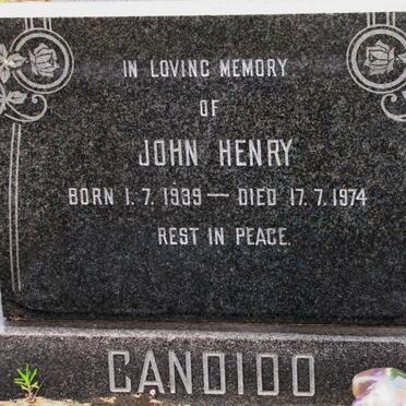 CANDIDO John Henry 1939-1974