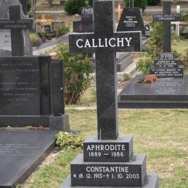 CALLICHY Aphrodite 1889-1986 :: CALLICHY Constantine 1913-2003