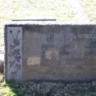 CAMPBELL David Roy -1962