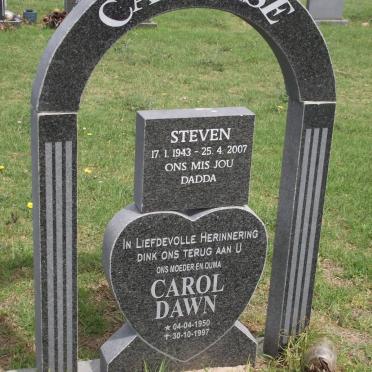 CARELSE Steven 1943-2007 &amp; Carol Dawn 1950-1997