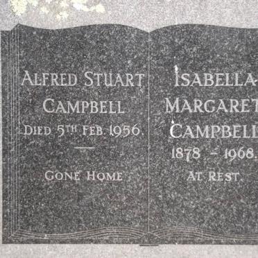 CAMPBELL Alfred Stuart -1956 &amp; Isabella Margaret 1878-1968