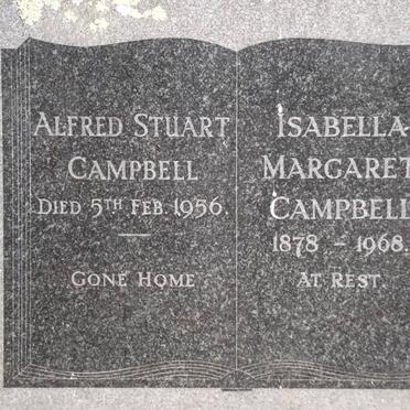CAMPBELL Alfred Stuart -1956 &amp; Isabella Margaret 1878-1968