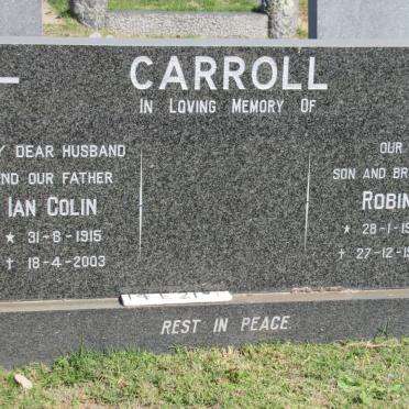 CARROLL Ian Colin 1915-2003 :: CARROLL Robin 1960-1980