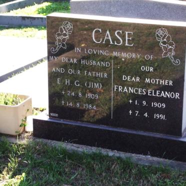 CASE E.H.G. 1909-1984 &amp; Frances Eleanor 1909-1991