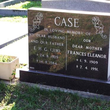 CASE E.H.G. 1909-1984 &amp; Frances Eleanor 1909-1991