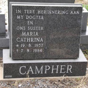 CAMPHER Maria Cathrina 1957-1986