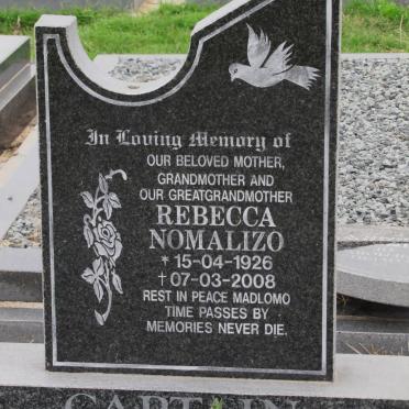CAPTAIN Rebecca Nomalizo 1926-2008