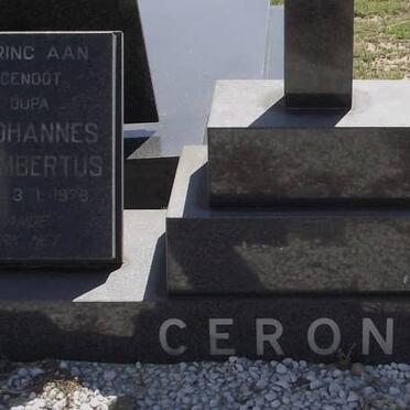 CERONIO Antonio Johannes Hermanus Lambertus 1925-1978 &amp; Kathleen Myra 1929-1981