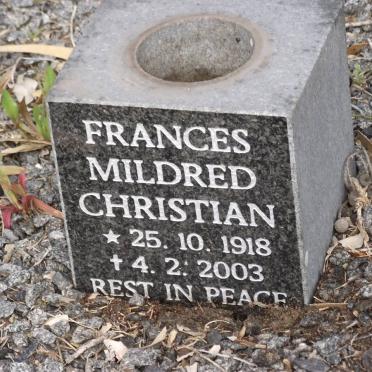 CHRISTIAN Frances Mildred 1918-2003