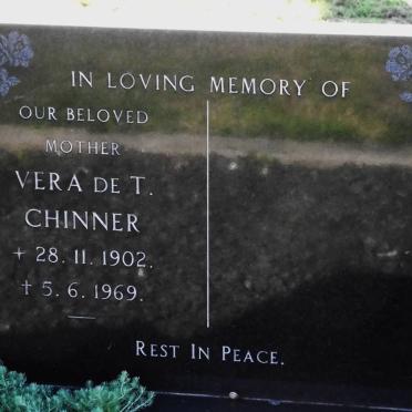 CHINNER Vera De T. 1902-1969