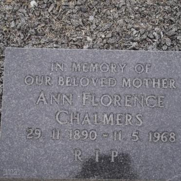 CHALMERS Ann Florence 1890-1968