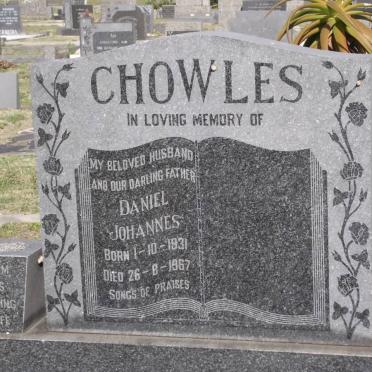 CHOWLES Daniel Johannes 1931-1967