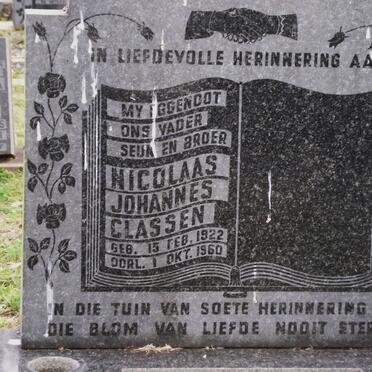 CLASSEN Nicolaas Johannes 1922-1960