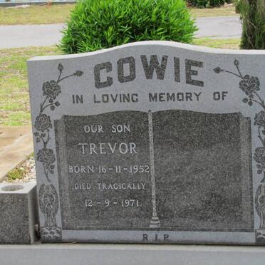 COWIE Trevor 1952-1971