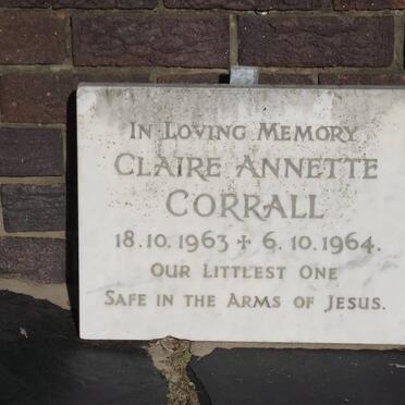 CORRALL Claire Annette 1963-1964
