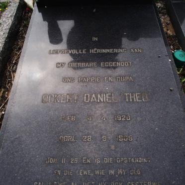 COETZEE Ockert Daniel Theo 1920-1969