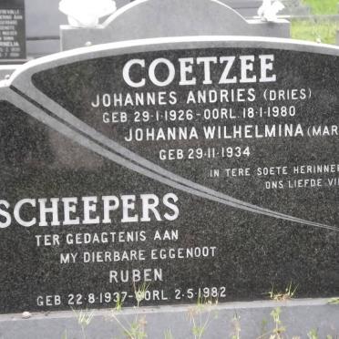 COETZEE :: SCHEEPERS