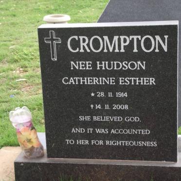 CROMPTON Catherine Esther nee HUDSON 1914-2008
