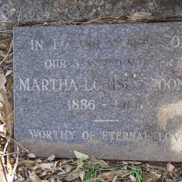 CROONE Martha Louisa 1886-1966