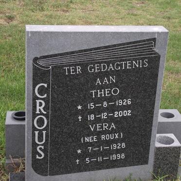 CROUS Theo 1926-2002 &amp; Vera ROUX 1928-1998