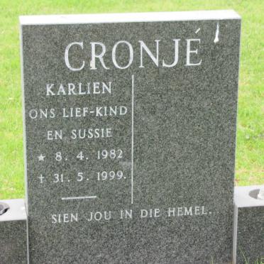 CRONJE Karlien 1982-1999