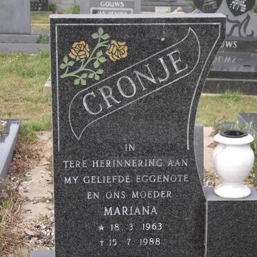 CRONJE Marina 1963-1988