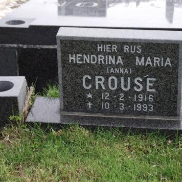 CROUSE Hendrina Maria 1916-1993