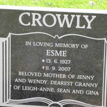 CROWLY Esmé 1927-2007