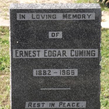 CUMING Ernest Edgar 1882-1965