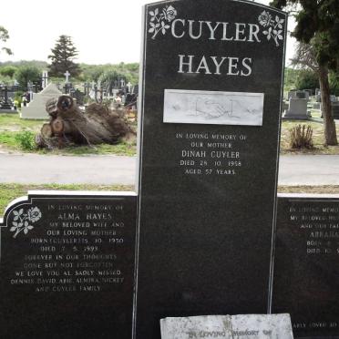 CUYLER :: HAYES